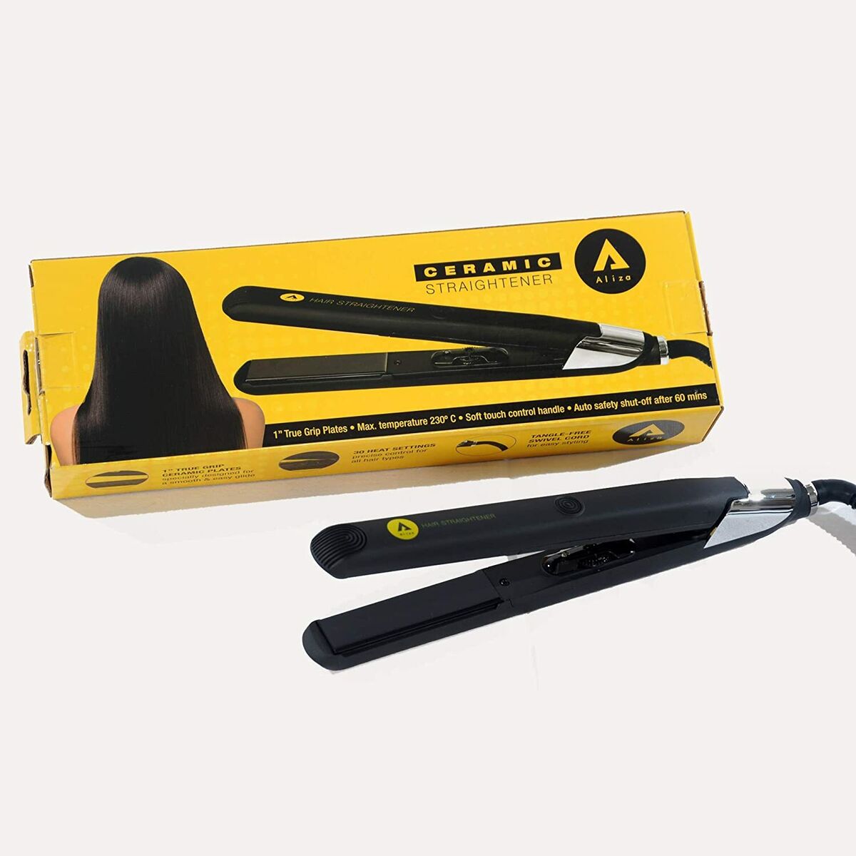 Aliza Ceramic Professional Hair Straightener TJ Beauty Products UK