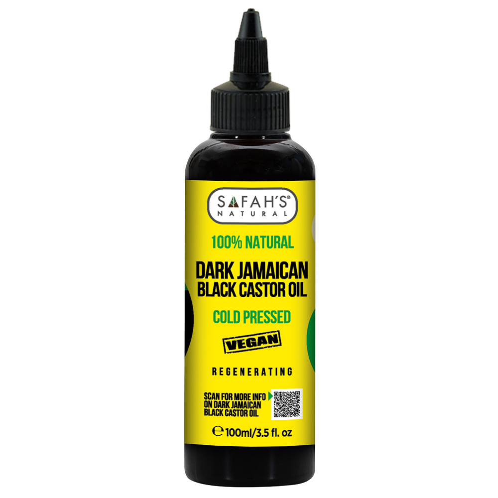 Safah's Natural Blended Dark Jamaican Black Castor Oil 3.5 oz