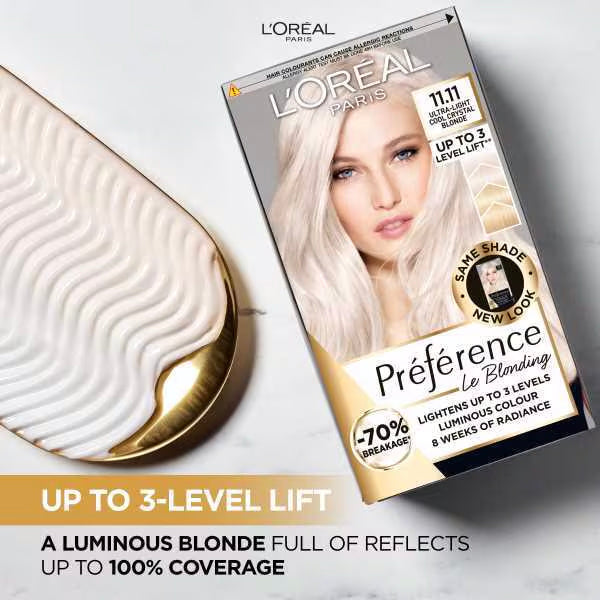 L'Oréal Préférence |  11.11 Ultra-Light Cool Crystal Blonde