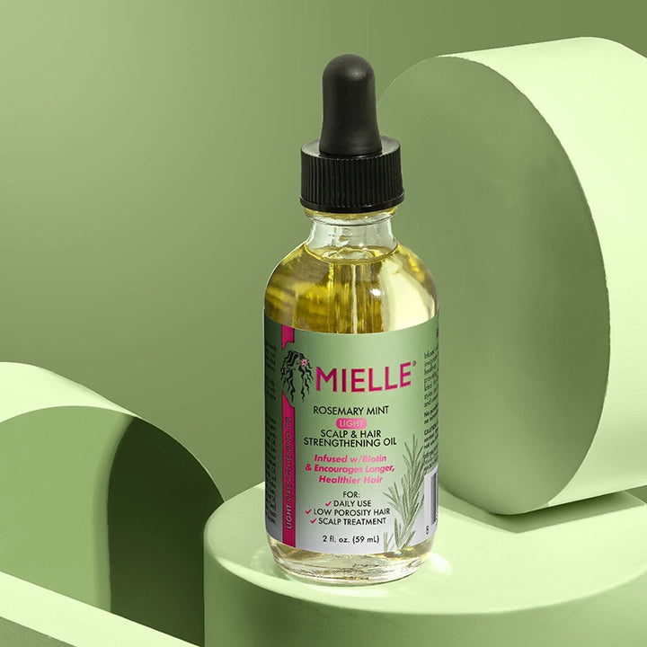 Mielle Rosemary Mint Scalp & Hair Strengthening Oil 2 oz | Light