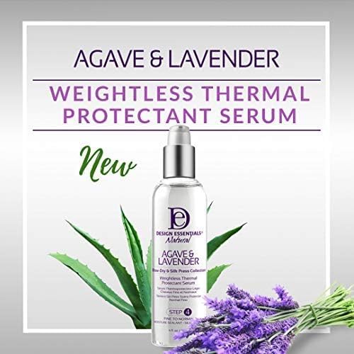 Design Essentials Agave & Lavender Weightless Thermal Protectant Serum 4 oz