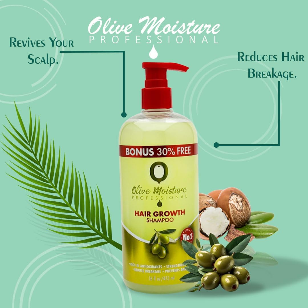 Olive Moisture Hair Growth Shampoo 16 oz