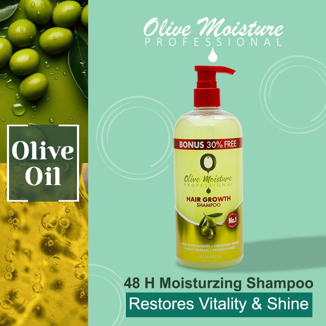 Olive Moisture Hair Growth Shampoo 16 oz