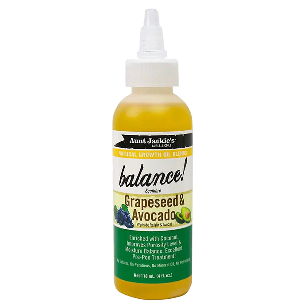 Aunt Jackie's Balance Grapeseed & Avocado Oil Blend 118 ml