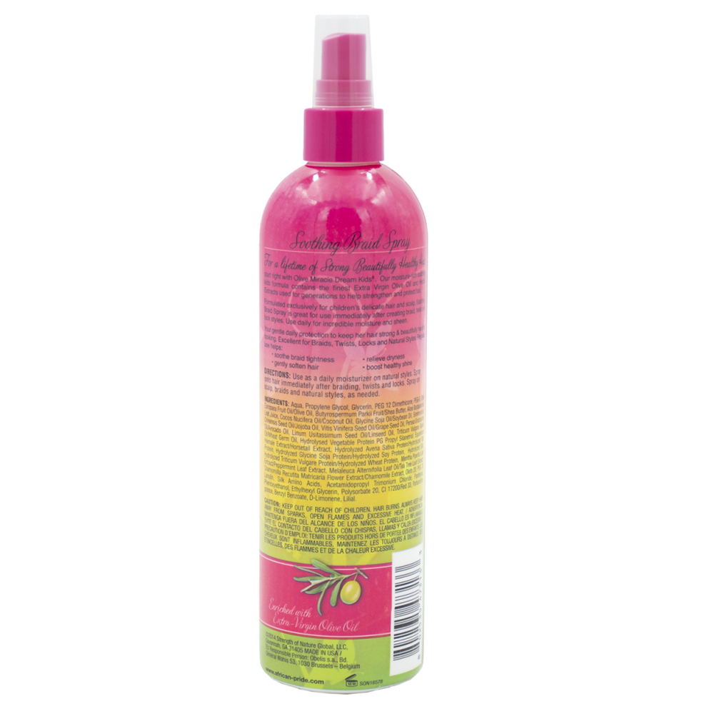 African Pride Dream Kids Soothing Moisturizing Braid Spray 355 ml