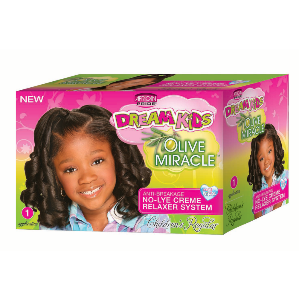 African Pride Dream Kids Olive Miracle Relaxer Kit Regular