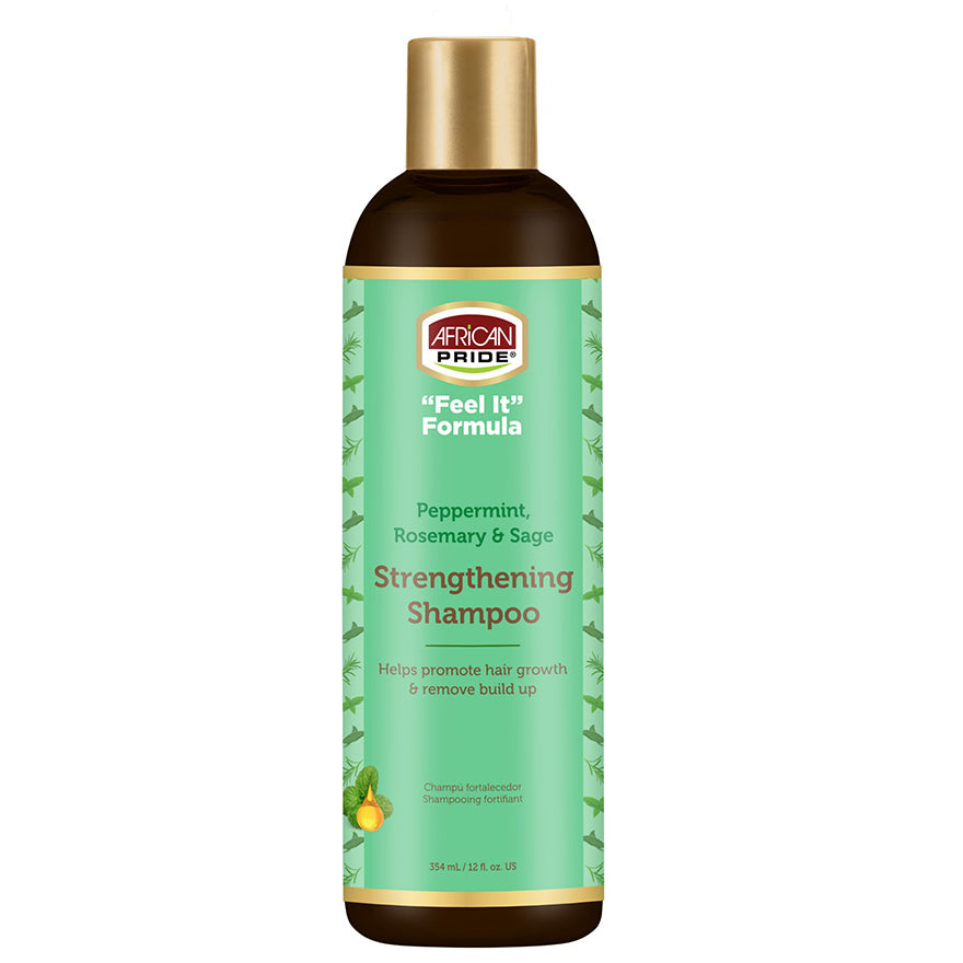 African Pride Peppermint, Rosemary & Sage Strengthening Shampoo 12 oz