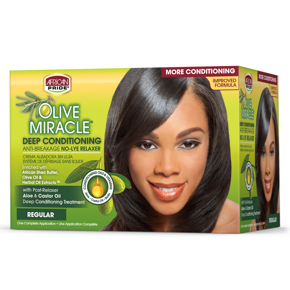 African Pride Olive Miracle No-Lye Relaxer Regular