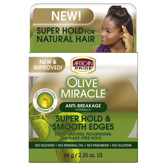 African Pride Olive Miracle Super Hold & Smooth Edges 64 g