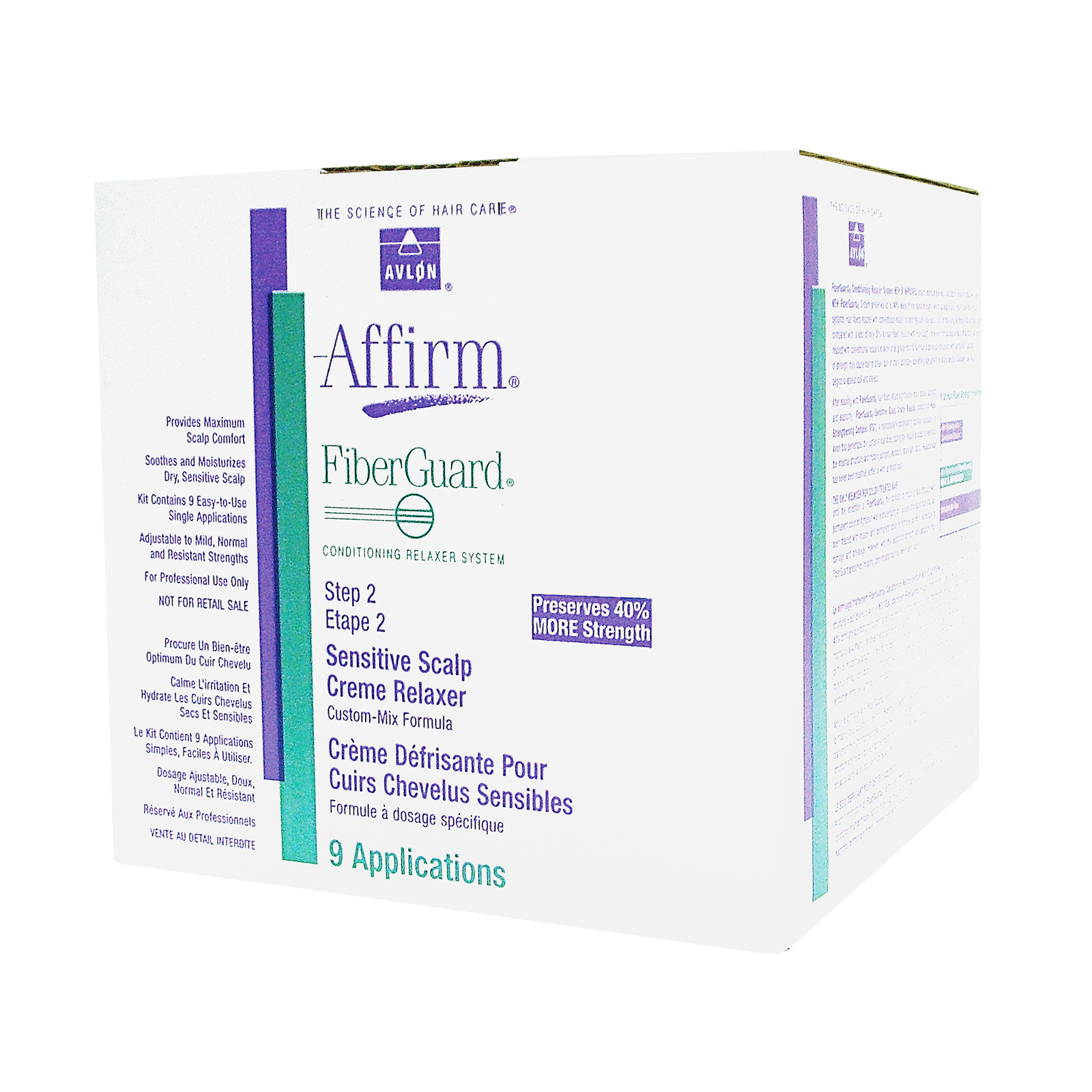 Affirm Fiberguard Sensitive Scalp Crème Relaxer (9 applications)