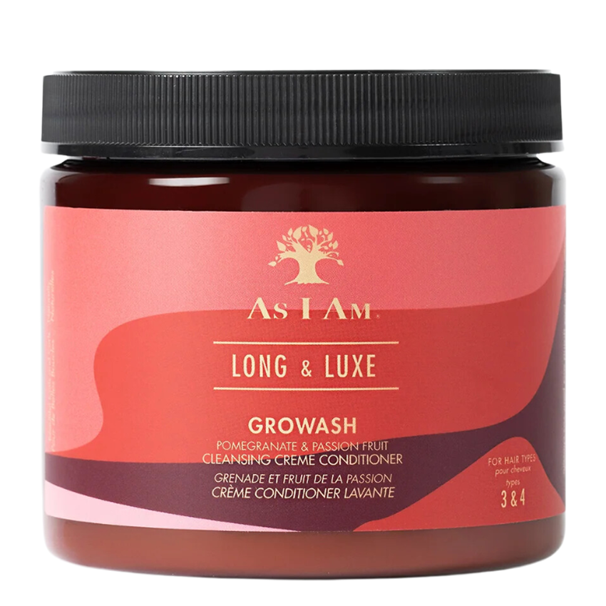 As I Am Long & Luxe Growash Cleansing Creme Conditioner 16 oz