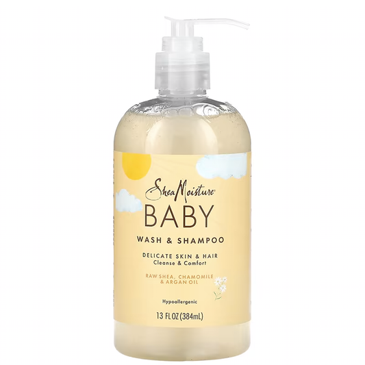 Shea Moisture Raw Shea Chamomile & Argan Oil BABY Wash & Shampoo 13 oz