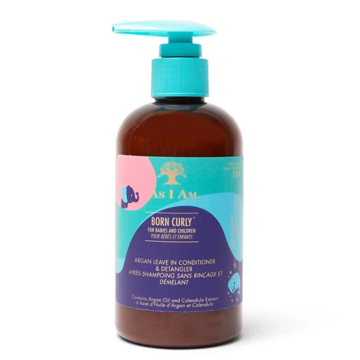 As I Am Born Curly Argan Leave-in Conditioner 8 oz