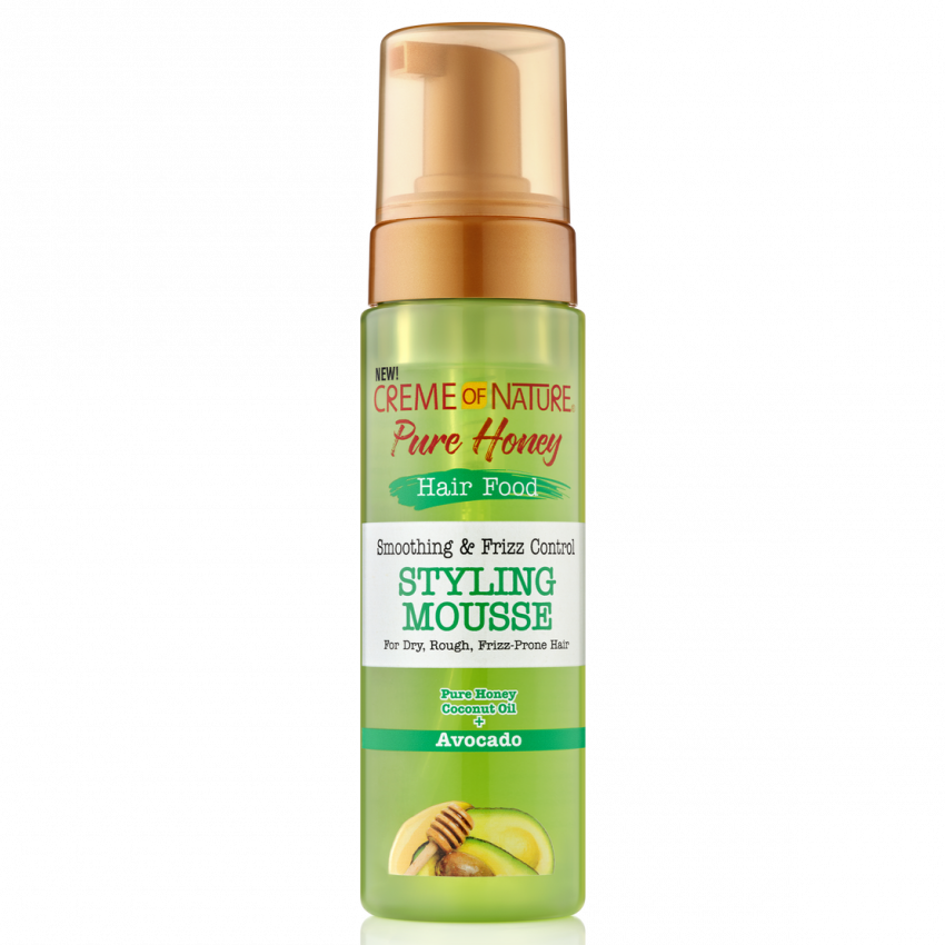 Creme of Nature Pure Honey Hair Food Styling Mousse 7 oz