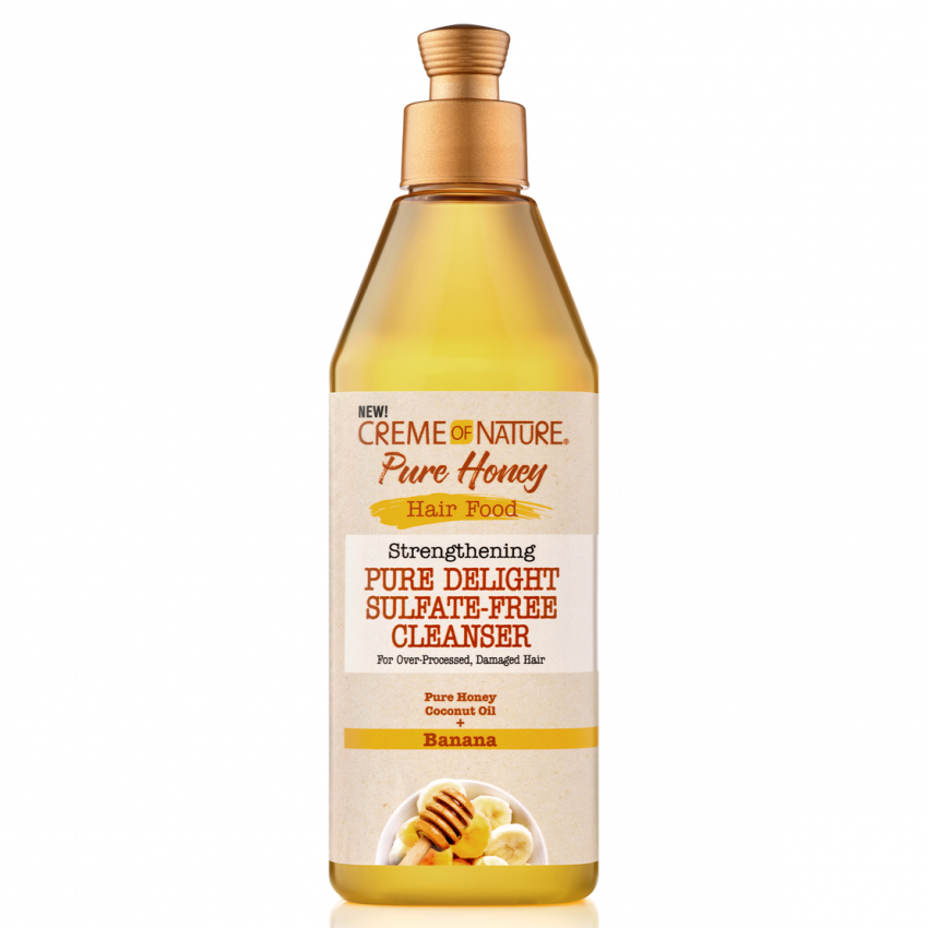 Creme of Nature Pure Honey Hair Food Pure Delight Sulfate-Free Cleanser 12 oz