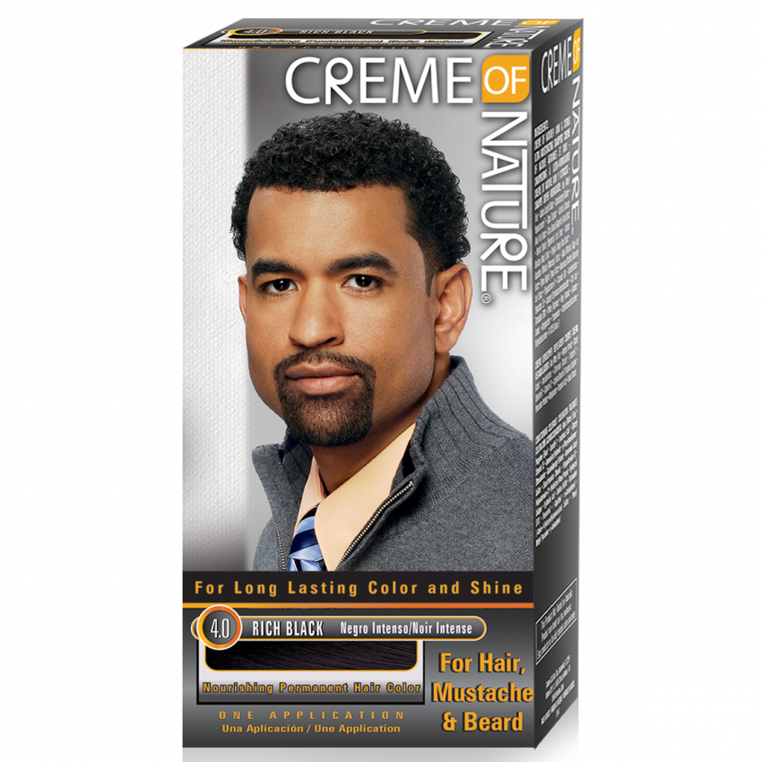 Creme Of Nature Nourishing Permanent Gel Hair Color For Men Rich Black