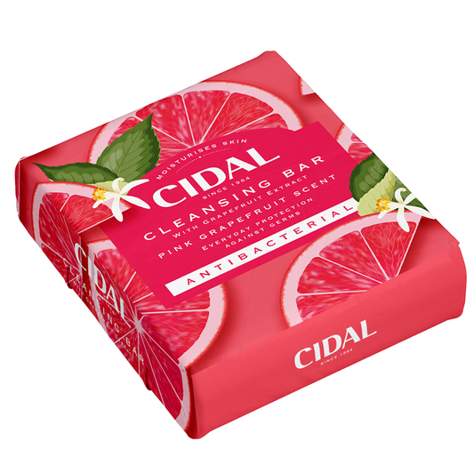 Cidal Antibacterial Cleansing Bar Soap with Grapefruit Extract (Twin Pack)