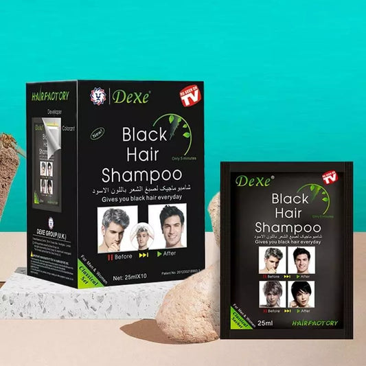 Dexe Black Hair Shampoo 25ml x 10