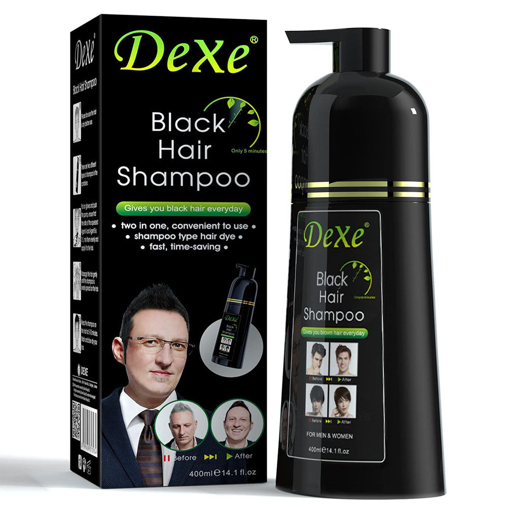 Dexe Black Hair Dye Shampoo 14 oz