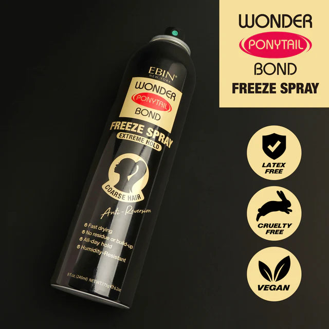 Ebin Wonder Ponytail Bond Freeze Spray | Extreme Hold 8 oz