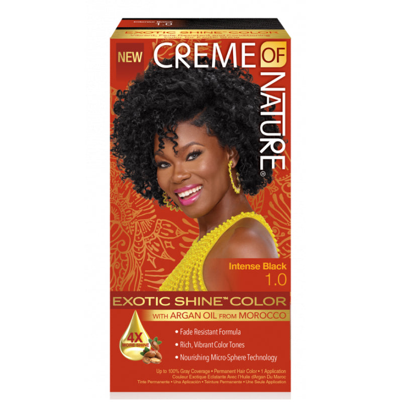 Creme Of Nature Exotic Shine Permanent Color | 1.0 Intense Black