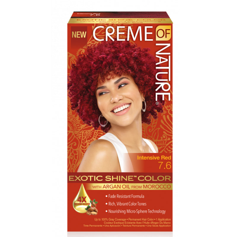 Creme Of Nature Exotic Shine Permanent Color | 7.6 Intensive Red