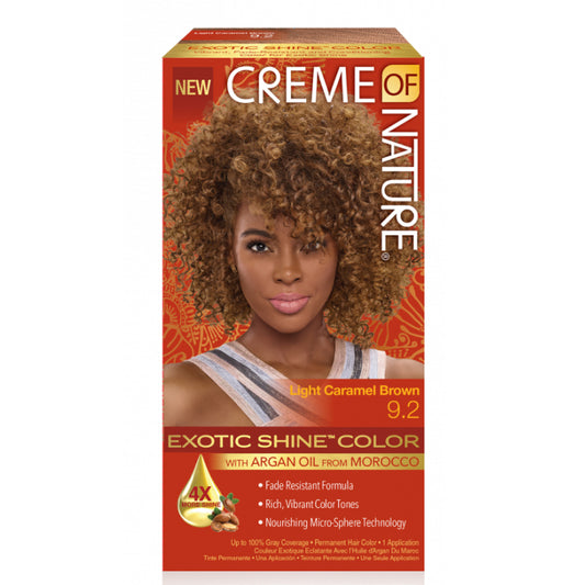 Creme Of Nature Exotic Shine Permanent Color | 9.2 Light Caramel Brown