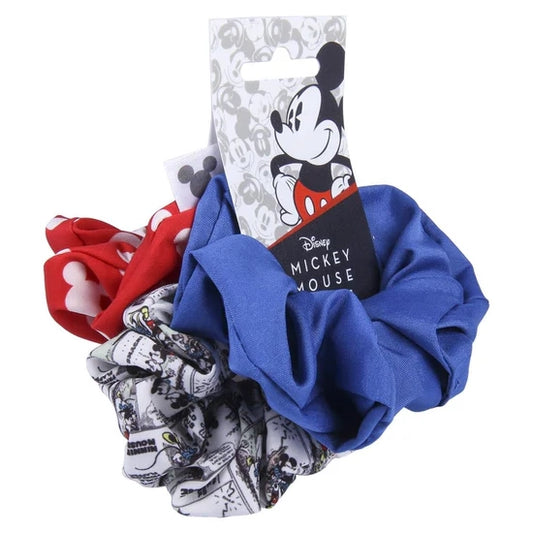 Disney's Mickey Mouse Hair Scrunchies - Pack of 3