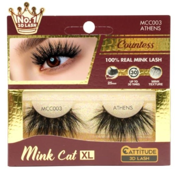 Mink Cat - 100% Real Mink 3D Lashes