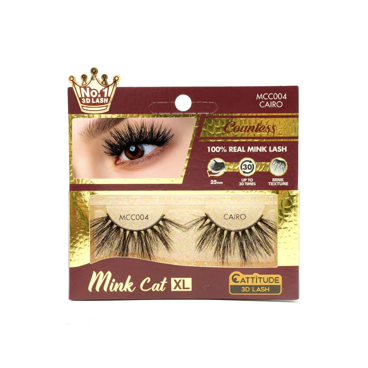 Mink Cat - 100% Real Mink 3D Lashes