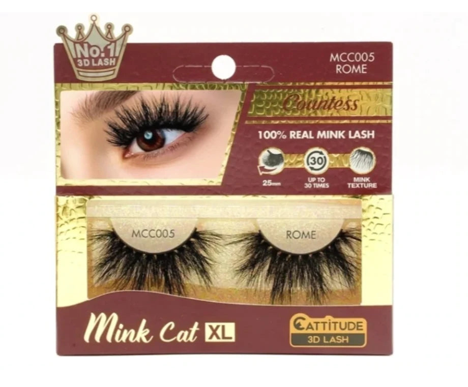 Mink Cat - 100% Real Mink 3D Lashes