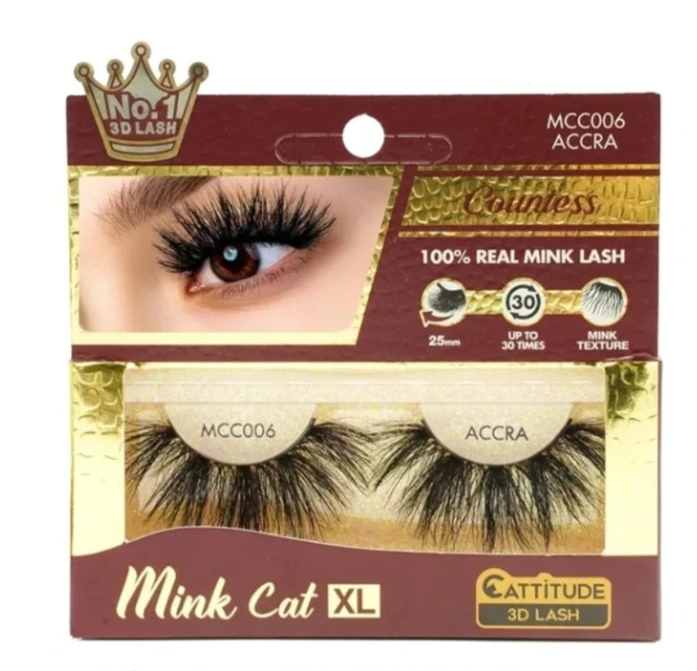 Mink Cat - 100% Real Mink 3D Lashes