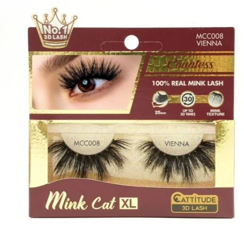 Mink Cat - 100% Real Mink 3D Lashes