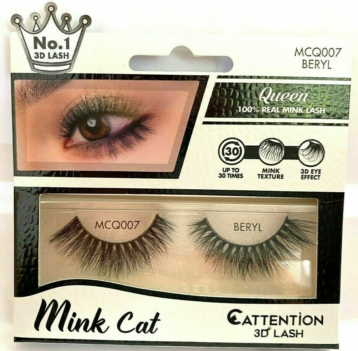 Mink Cat Queen - 100% Real Mink 3D Lashes