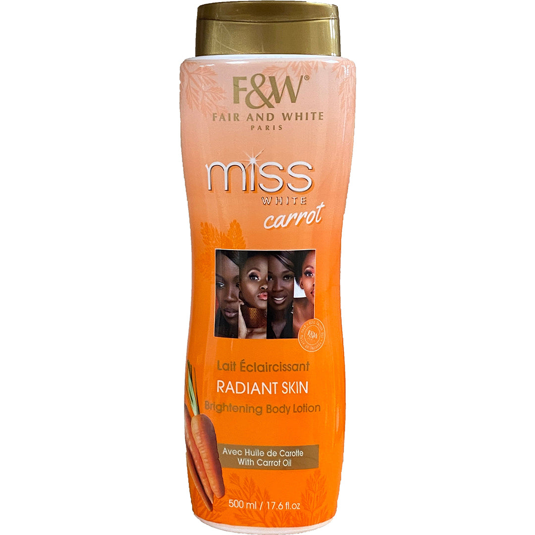 Fair & White Miss White Carrot Brightening Body Lotion 500 ml