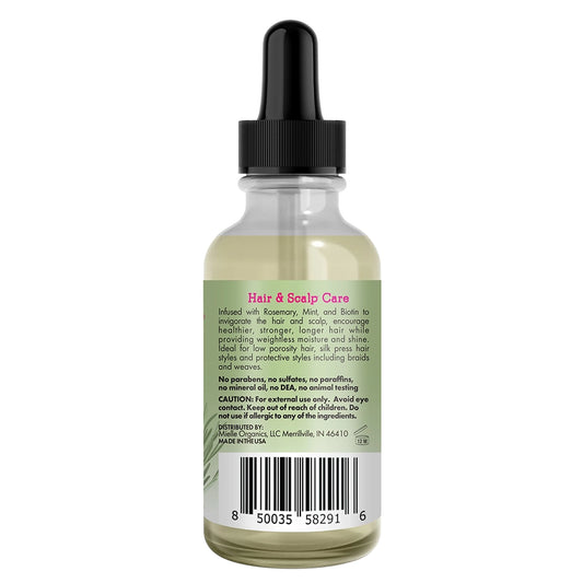 Mielle Rosemary Mint Scalp & Hair Strengthening Oil 2 oz | Light