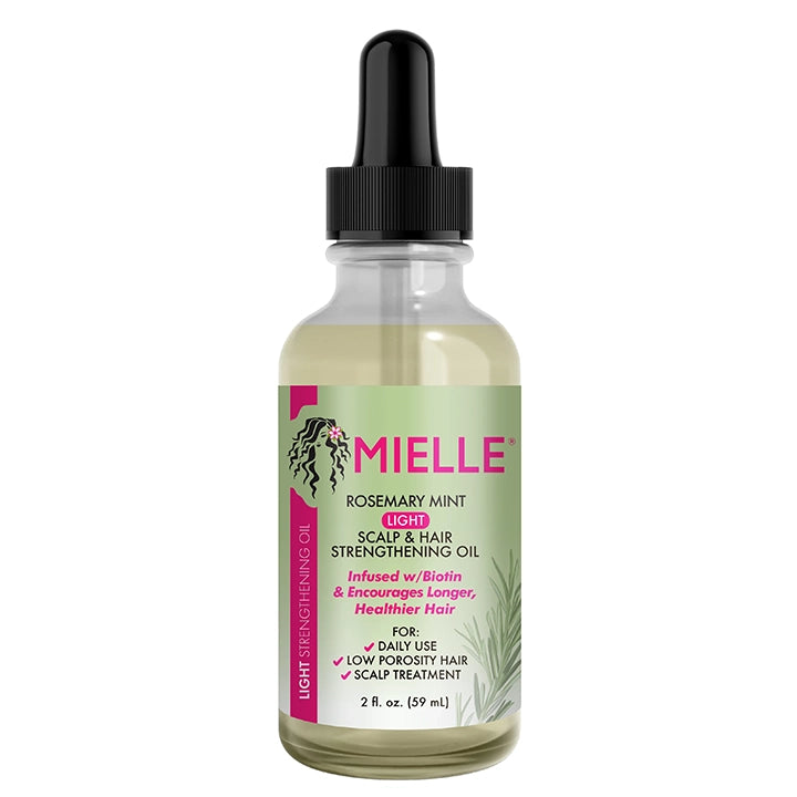 Mielle Rosemary Mint Scalp & Hair Strengthening Oil 2 oz | Light