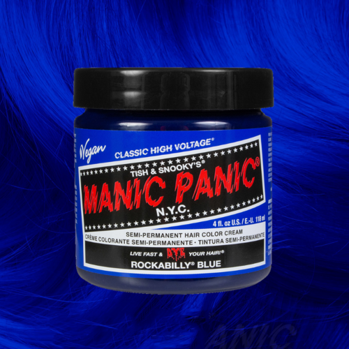 Manic Panic Semi-Permanent Hair Color Cream | Rockabilly Blue