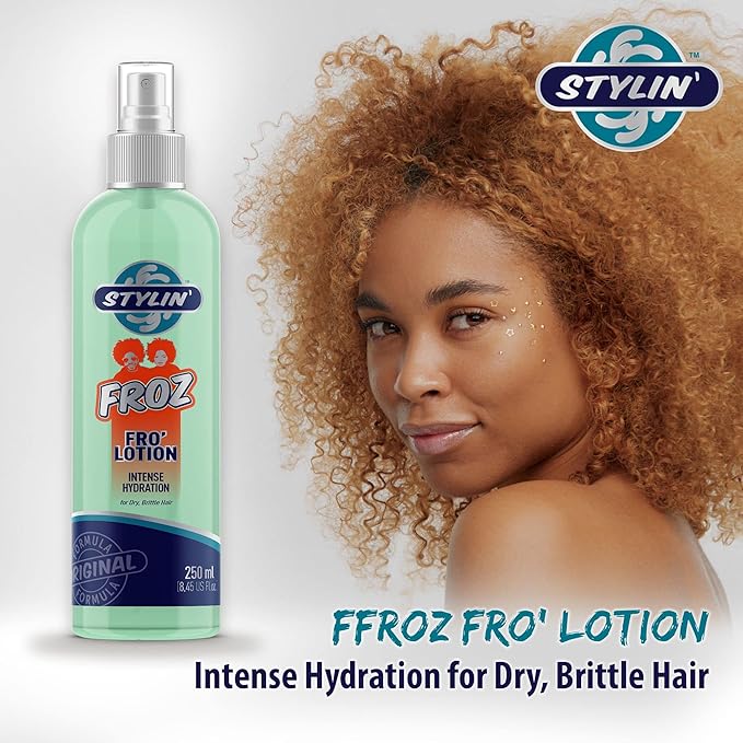 Stylin' - Froz Fro' Lotion - Leave In Conditioner for Natural Hair and Afro Hair - 250ml