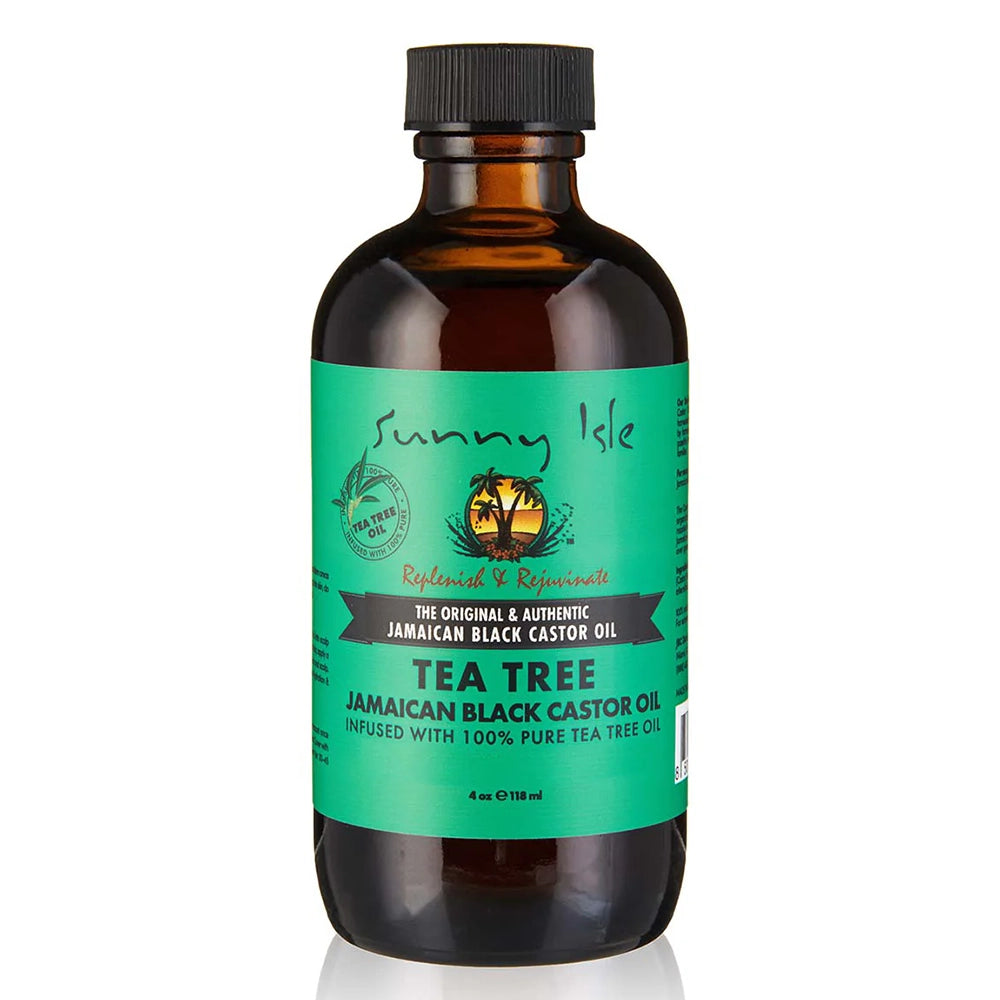 Sunny Isle Jamaican Black Castor Oil with Tea Tree Oil 4 oz