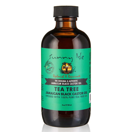 Sunny Isle Jamaican Black Castor Oil with Tea Tree Oil 4 oz