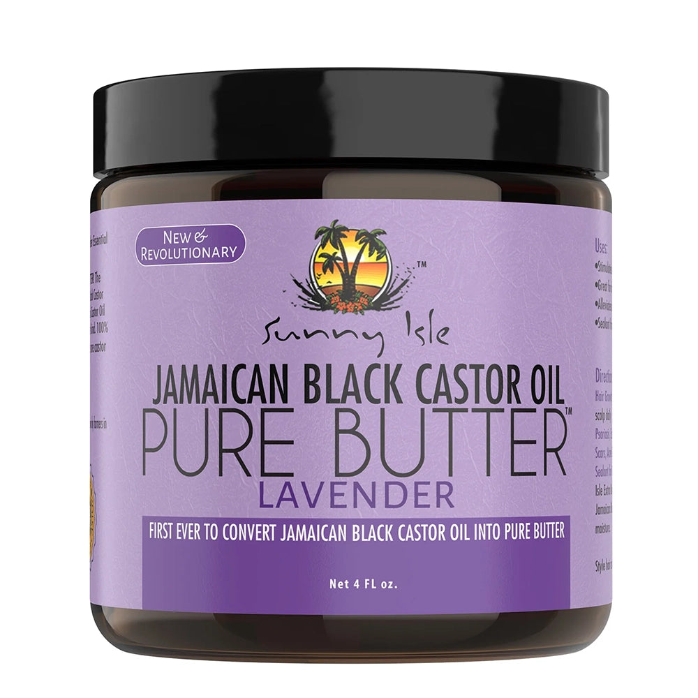 Sunny Isle Jamaican Black Castor Oil Pure Butter with Lavender 4 oz