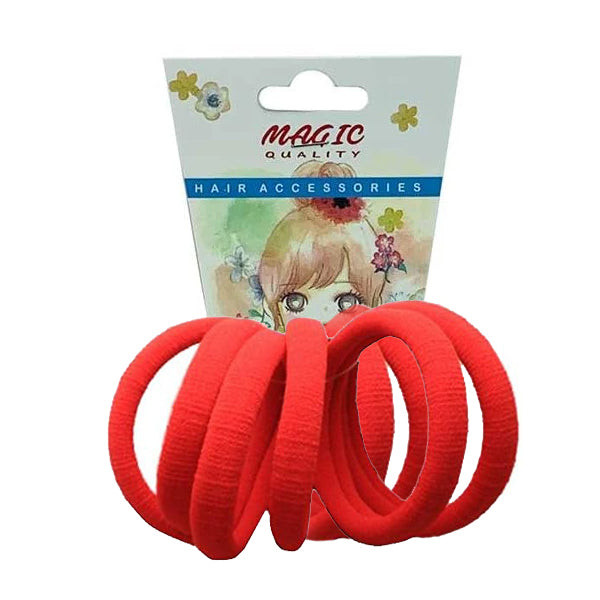 Magic Quality Hair Bobbles - 8 pcs (#TP15RED)