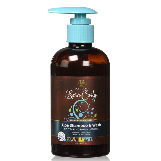 As I Am Born Curly Aloe Shampoo & Wash 8 oz