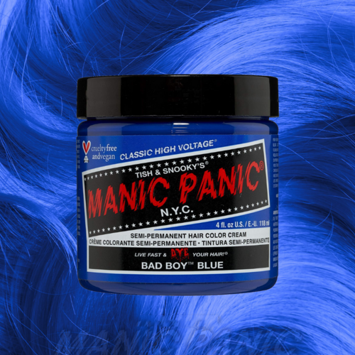 Manic Panic Semi-Permanent Hair Color Cream | Bad Boy Blue