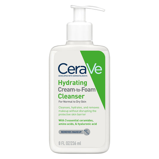 CeraVe Hydrating Cream-to-Foam Cleanser 8 oz