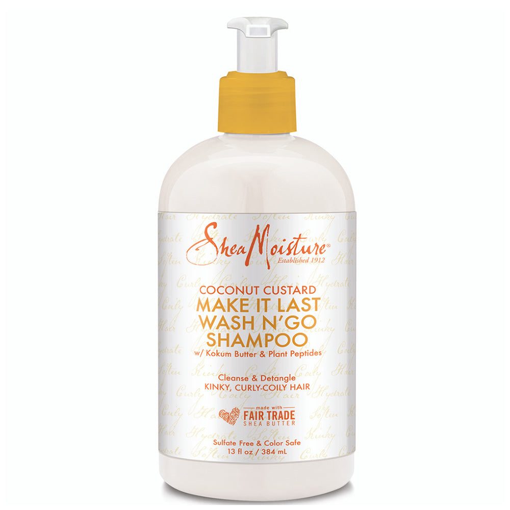 Shea Moisture Coconut Custard Wash N'Go Shampoo 13 oz