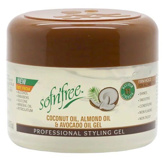 Sofn'free Coconut Oil, Almond oil & Avocado Oil Styling Gel 250 ml