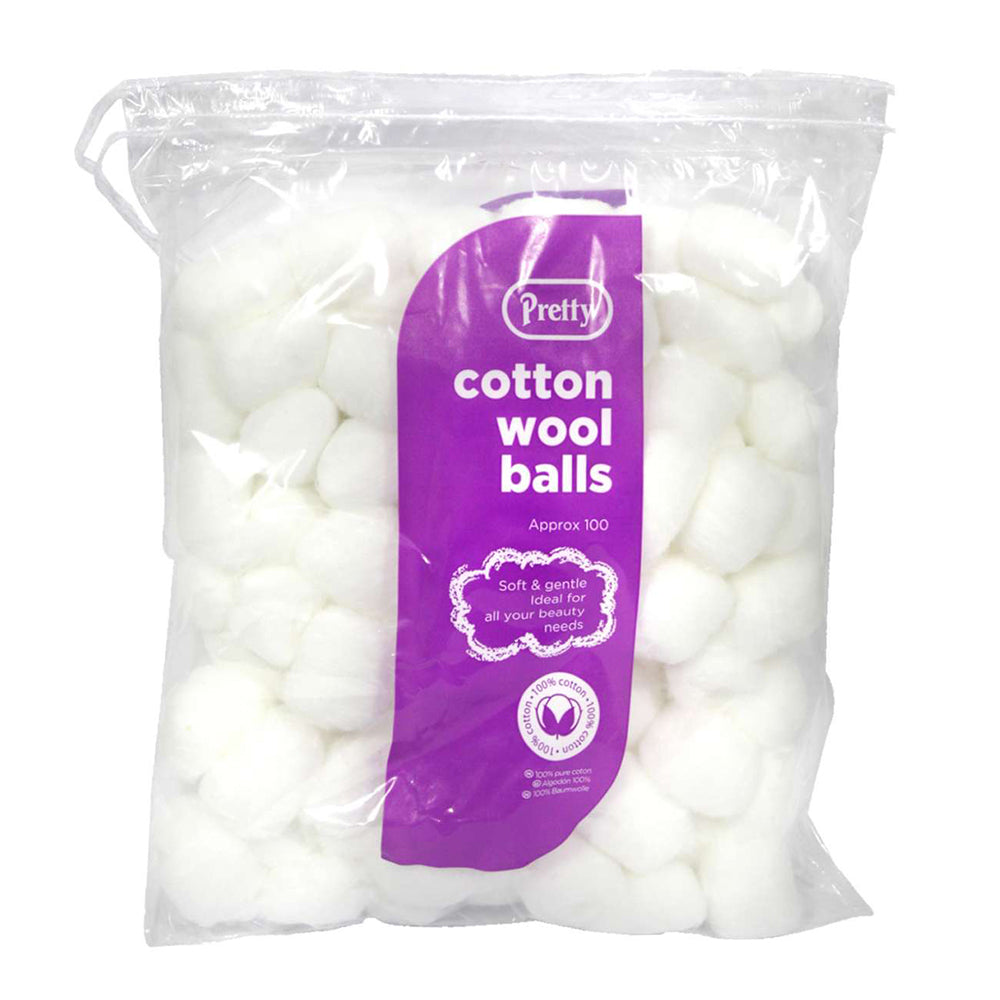 Pretty Cotton Wool Balls 100 pcs