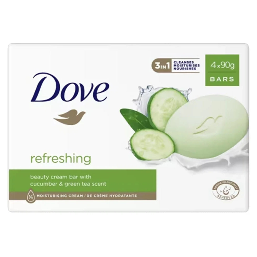 Dove Cucumber & Green Tea Beauty Cream Bar 4x90g